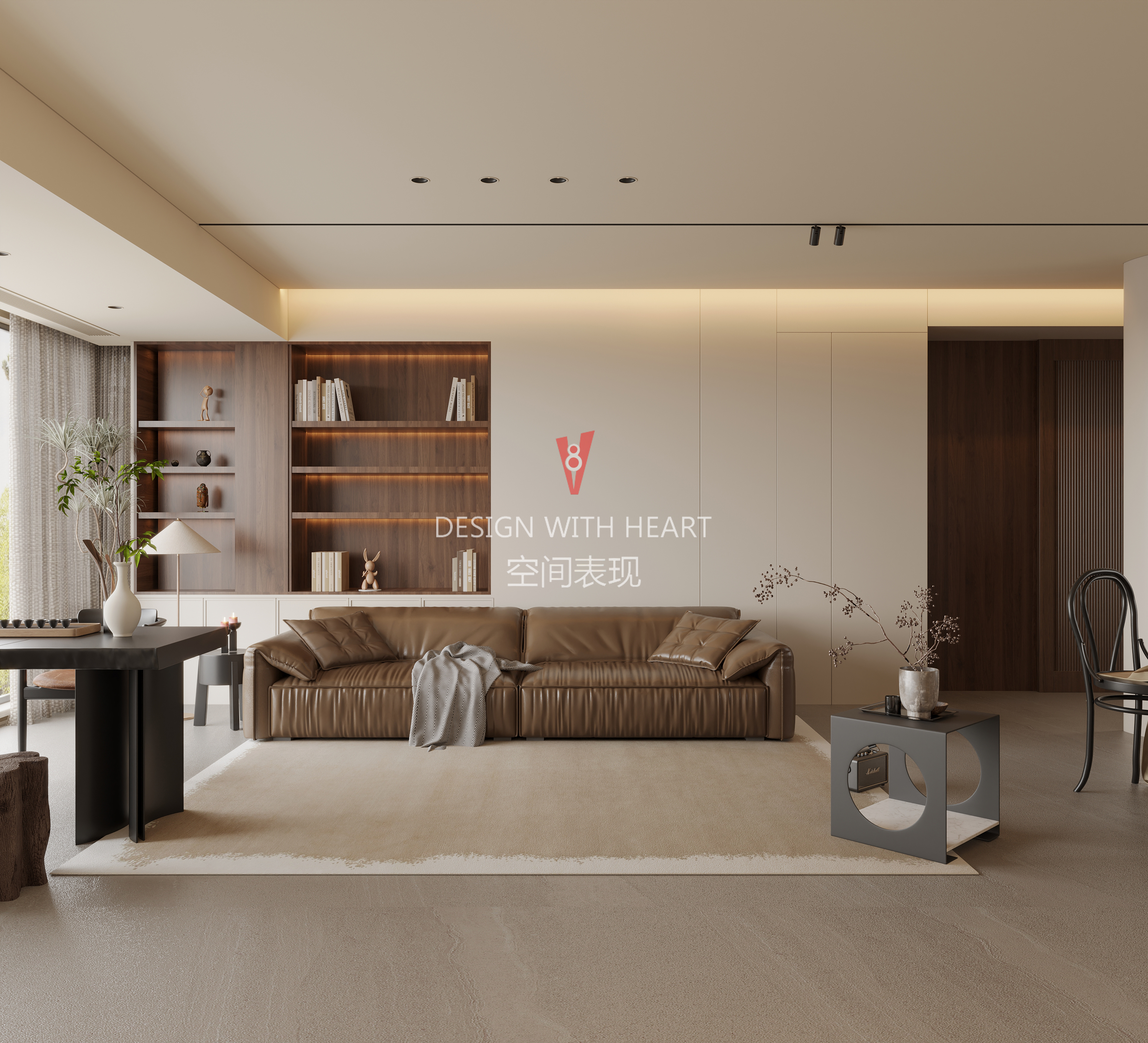 V8 空间表现 · 高端整家装修效果图-4