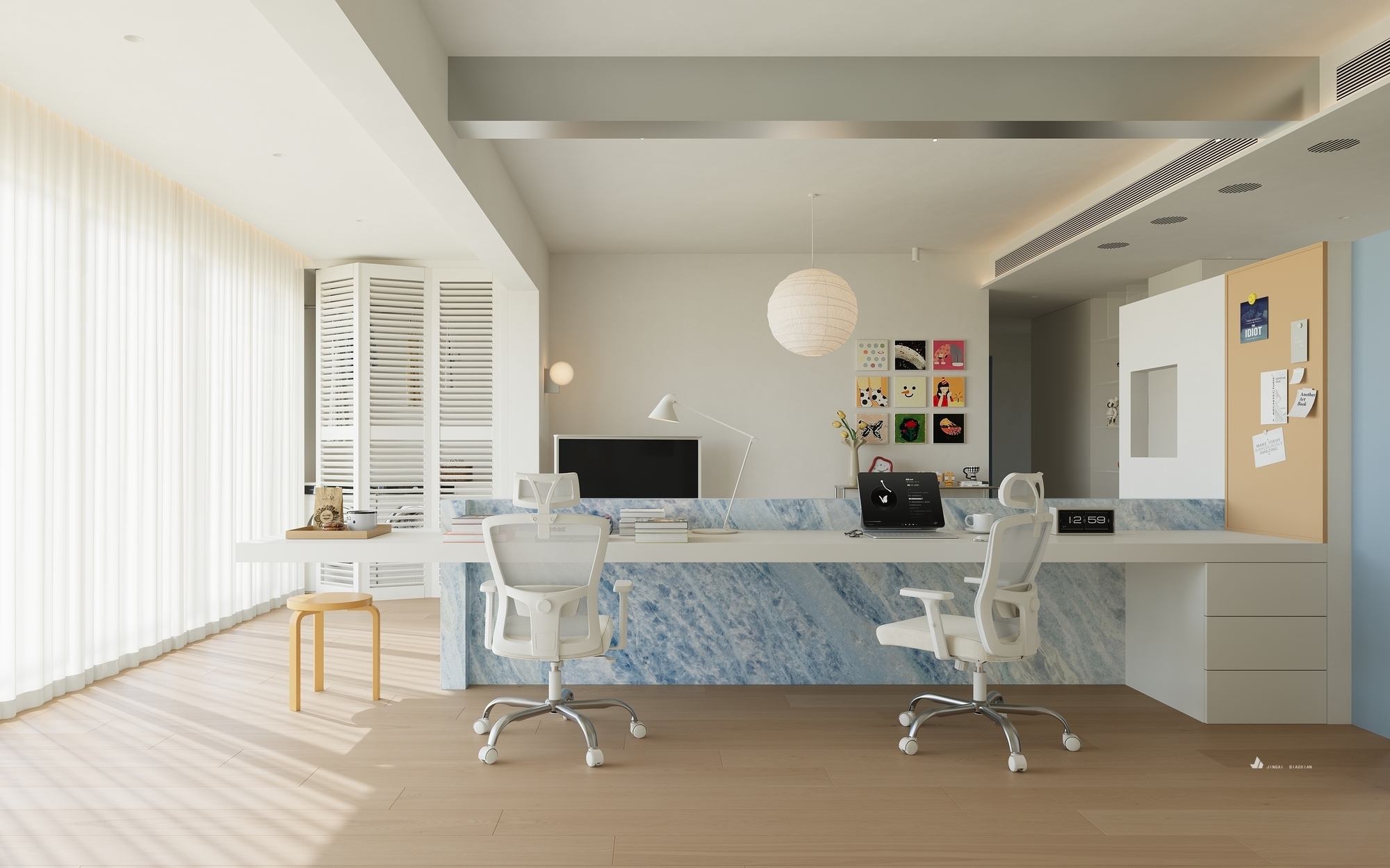 蓝色治愈系，那一抹蓝色是多少的向往-7