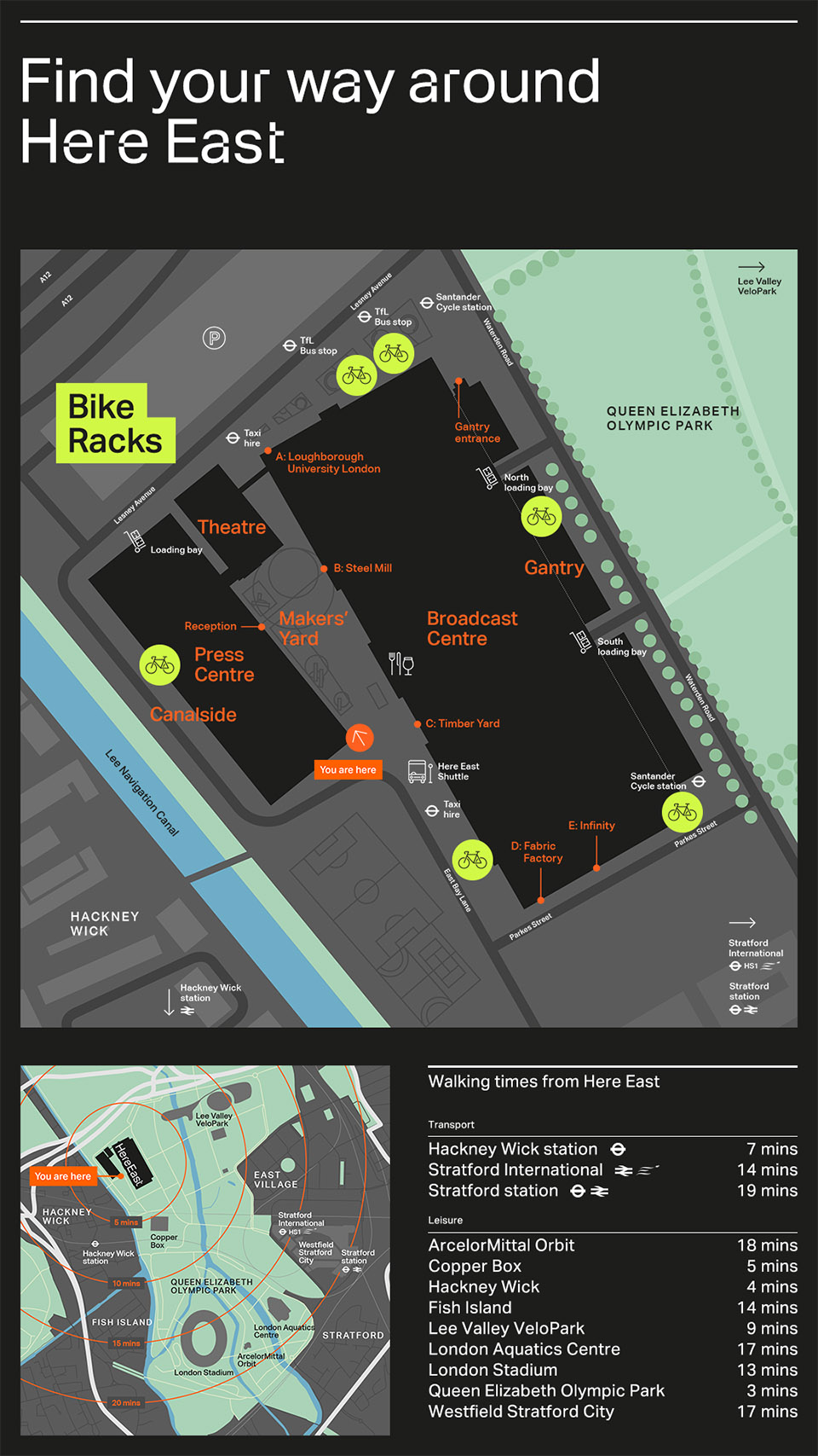 伦敦Here East革新引导标识和指路系统设计 / dn&co-13