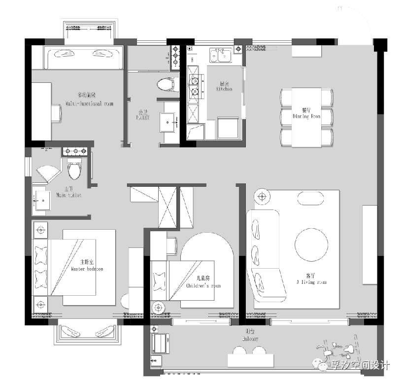 南京溧水中交锦合 C 户型样板房丨中国南京丨南京孚汐装饰工程设计有限公司-4