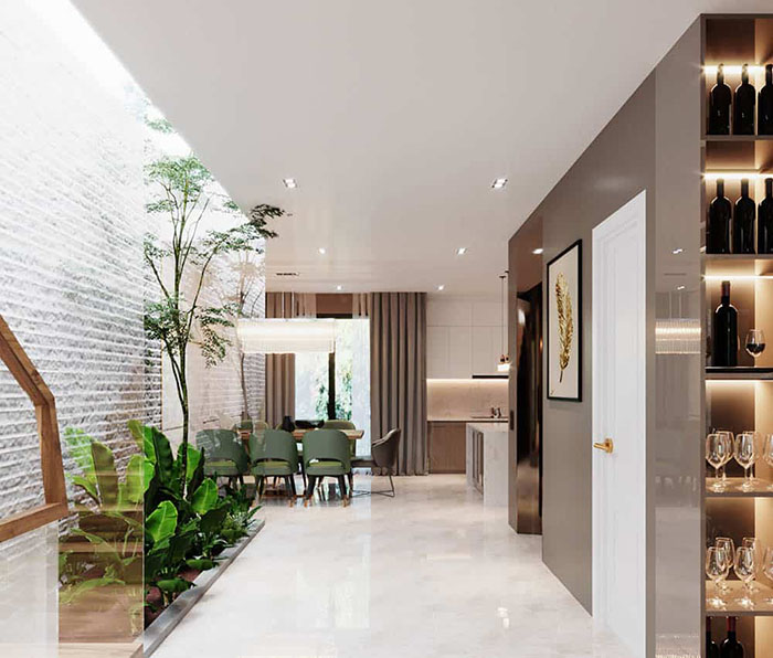 现代节能的带天井厨房设计-24