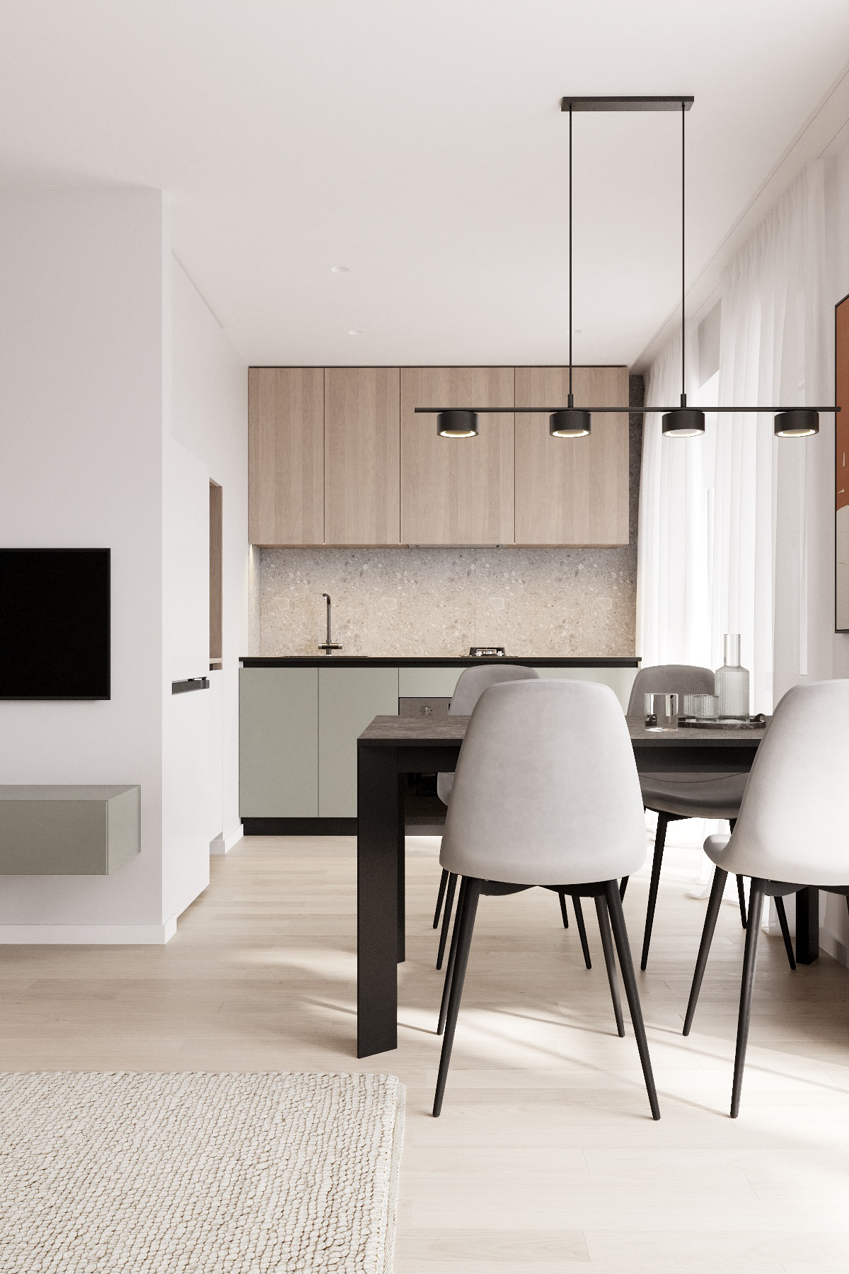 浅色系小空间公寓设计 超舒适-16