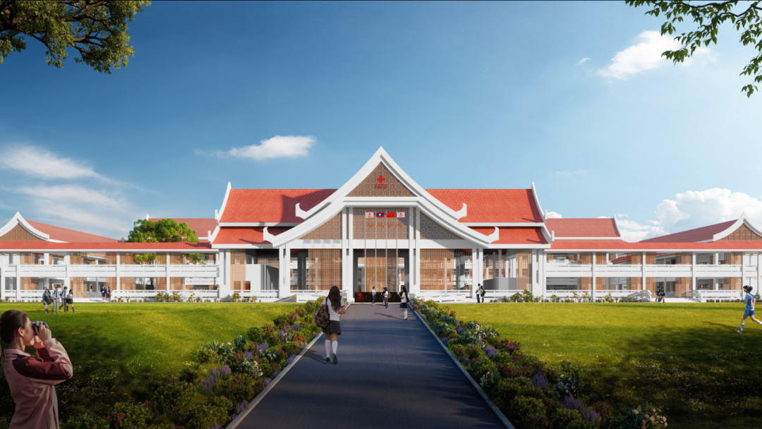 援老挝占巴塞省巴色中学升级改造项目开工，上海建工承建-23