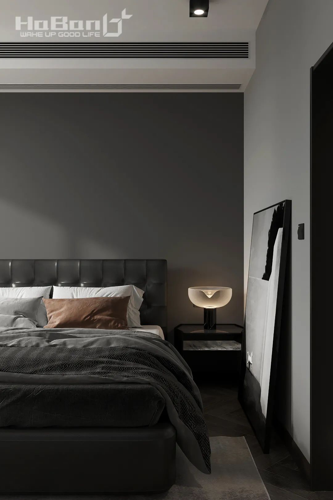 城南名著 127㎡现代黑白空间，藏家的精致生活-36