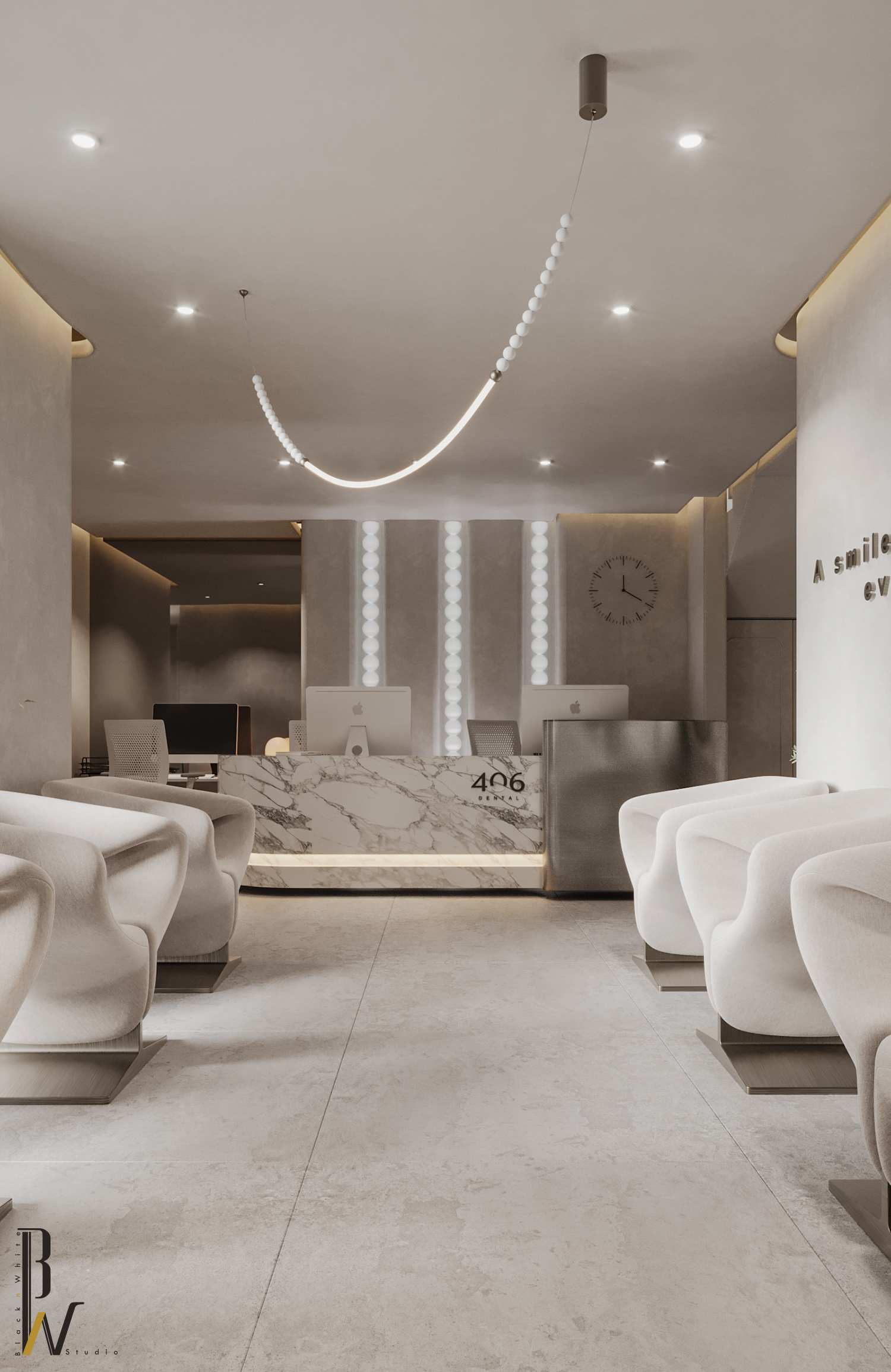 牙科诊所丨英国伦敦丨Black N White-6