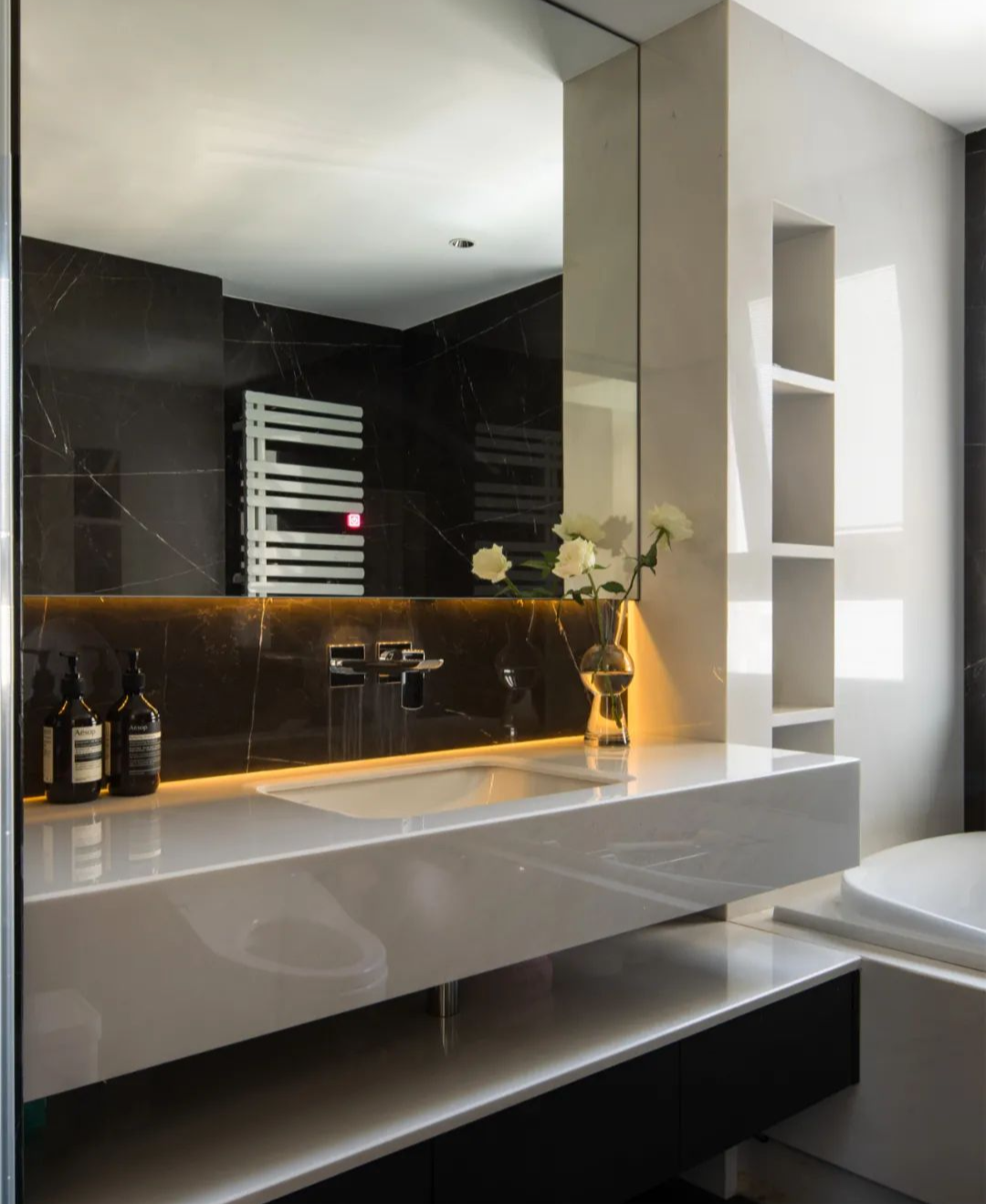 黑白空间碰撞 · 温州私宅·白麓城的理性与诗意丨中国温州丨温州未加软装设计,温州大墨空间设计-48