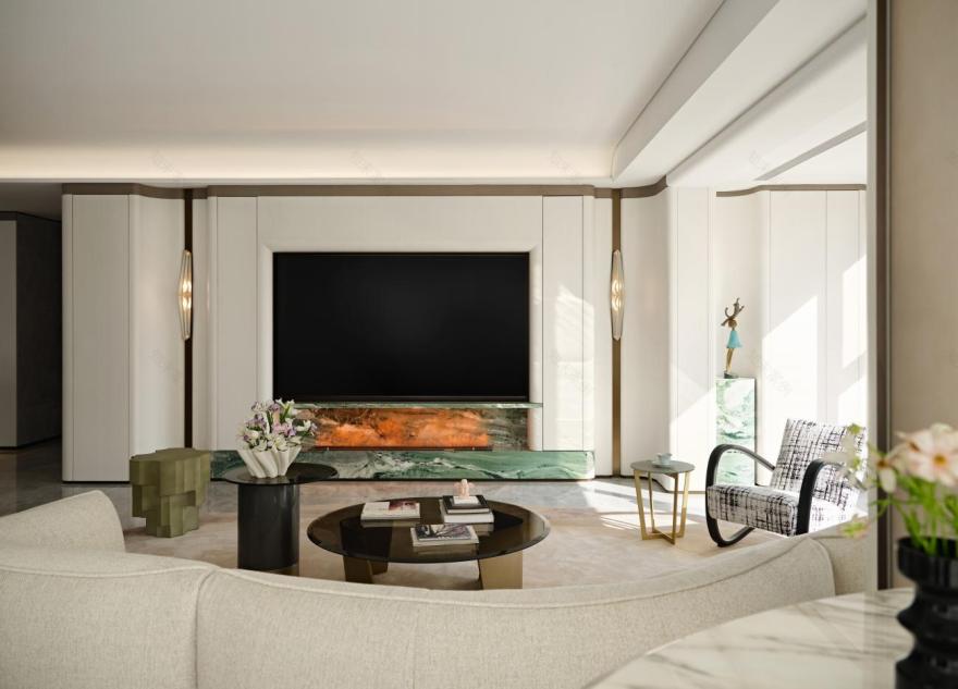 中宁府·绿洲298㎡精装大平层丨中国南京丨观享际SKH室内设计-0