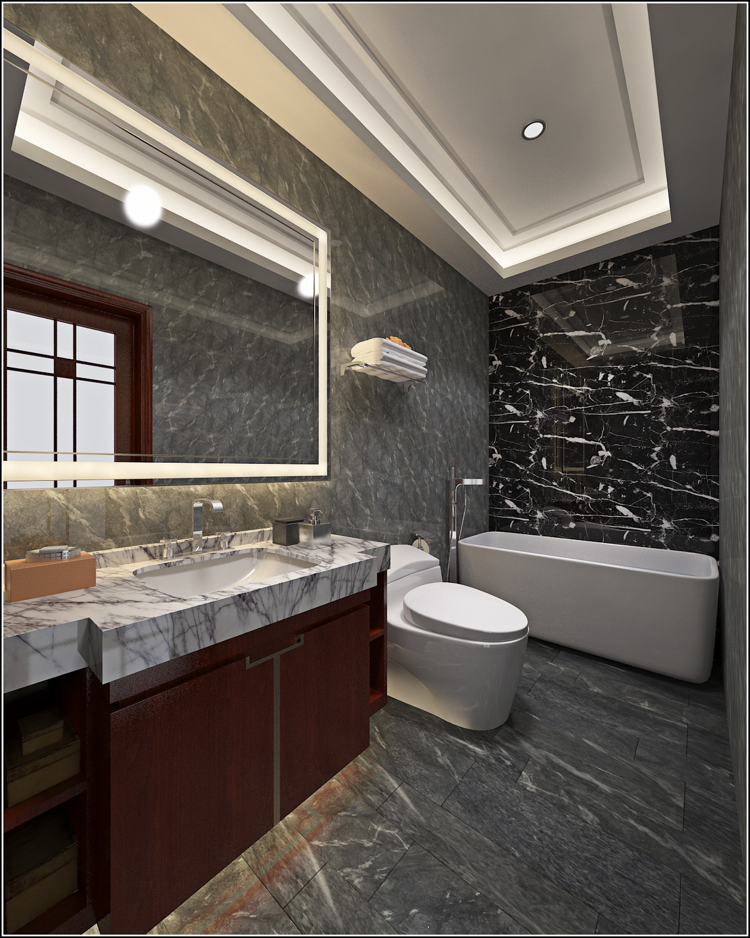 乡村洋楼的定制设计 | 红木纹理与协调空间的完美融合-38