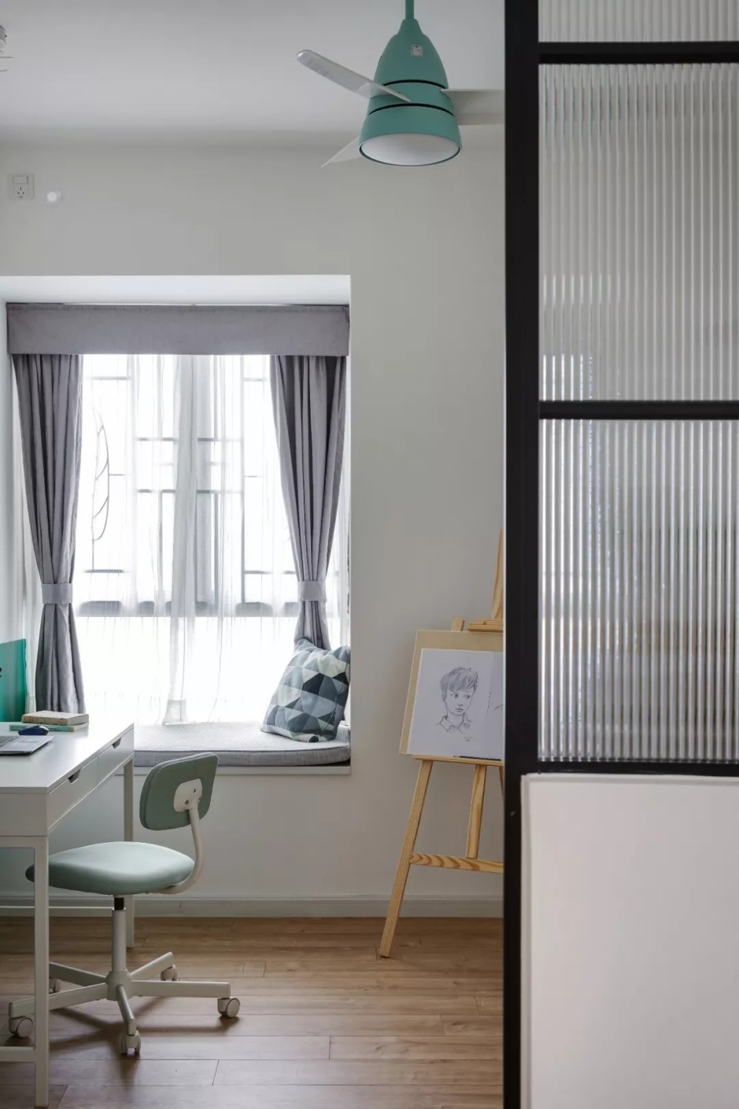 120㎡墨绿配色，清爽自然-16