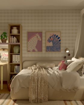 Pokój 6-latki, wersja z JEdnorożcem | 13,47m2 Doruchów