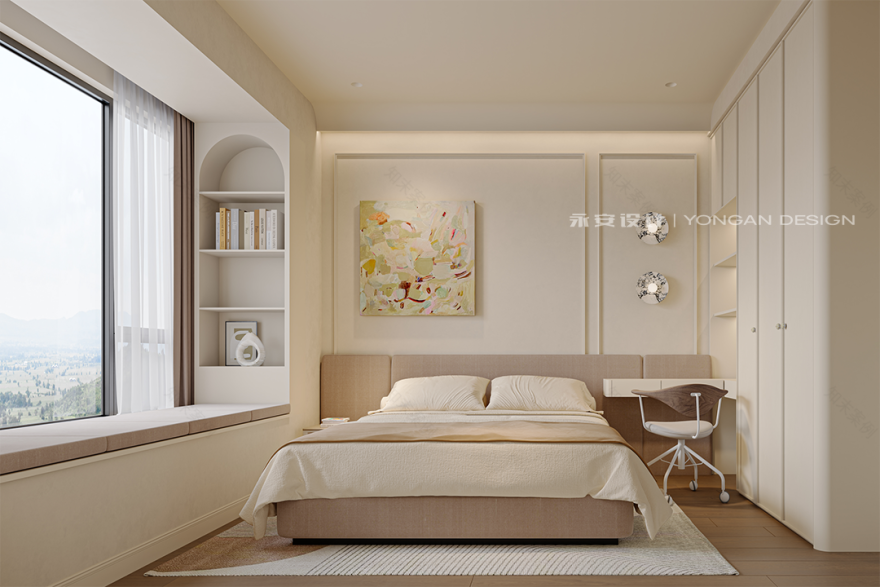 永安新作丨绿海湾110m²【皎洁入梦·诗意法式】-70