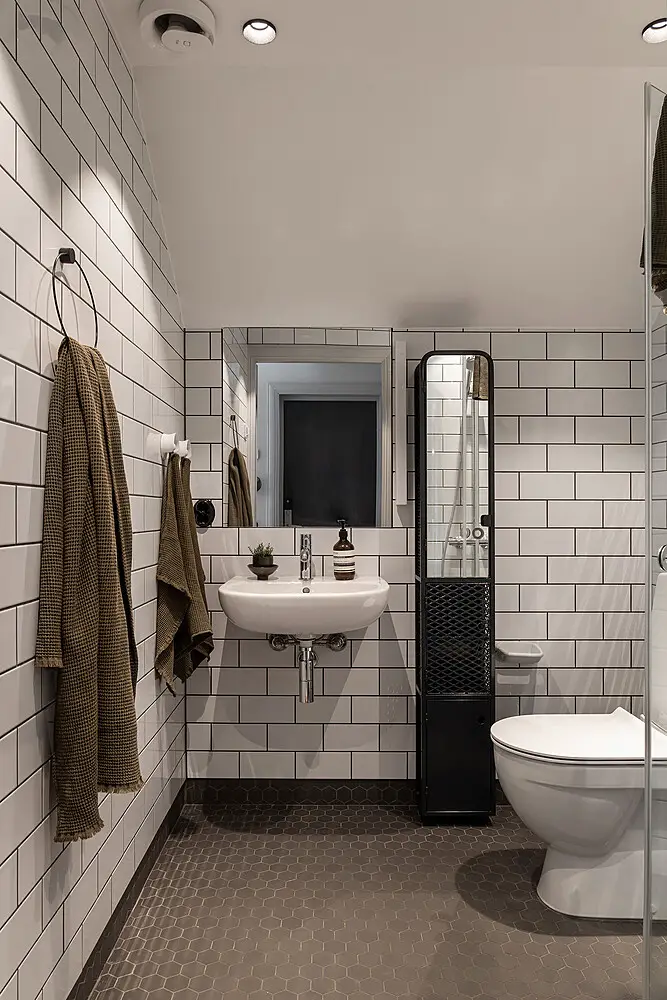 瑞典百年建筑的迷你复式公寓设计-14