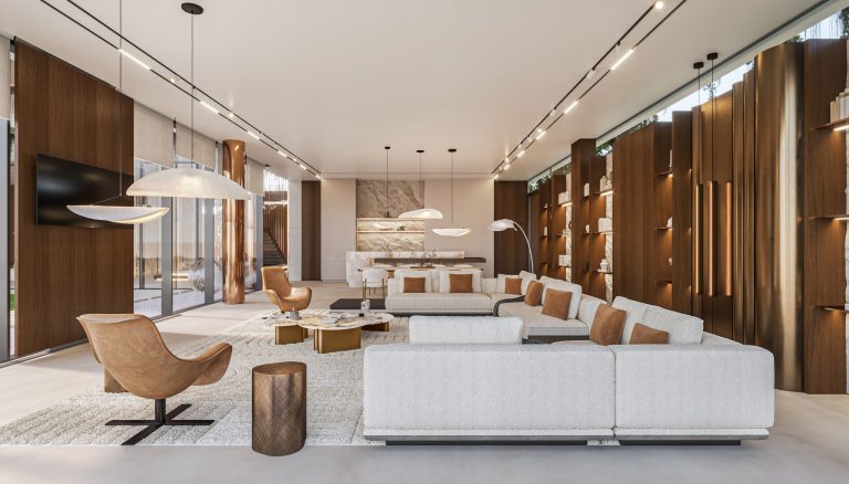 迈阿密独栋住宅室内设计丨美国迈阿密丨3Arch Design-34