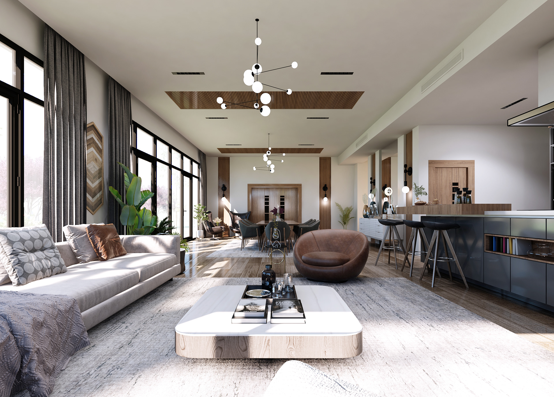 LIVING AREA , PRIVATE VILLA , SAUDI ARABIA-2