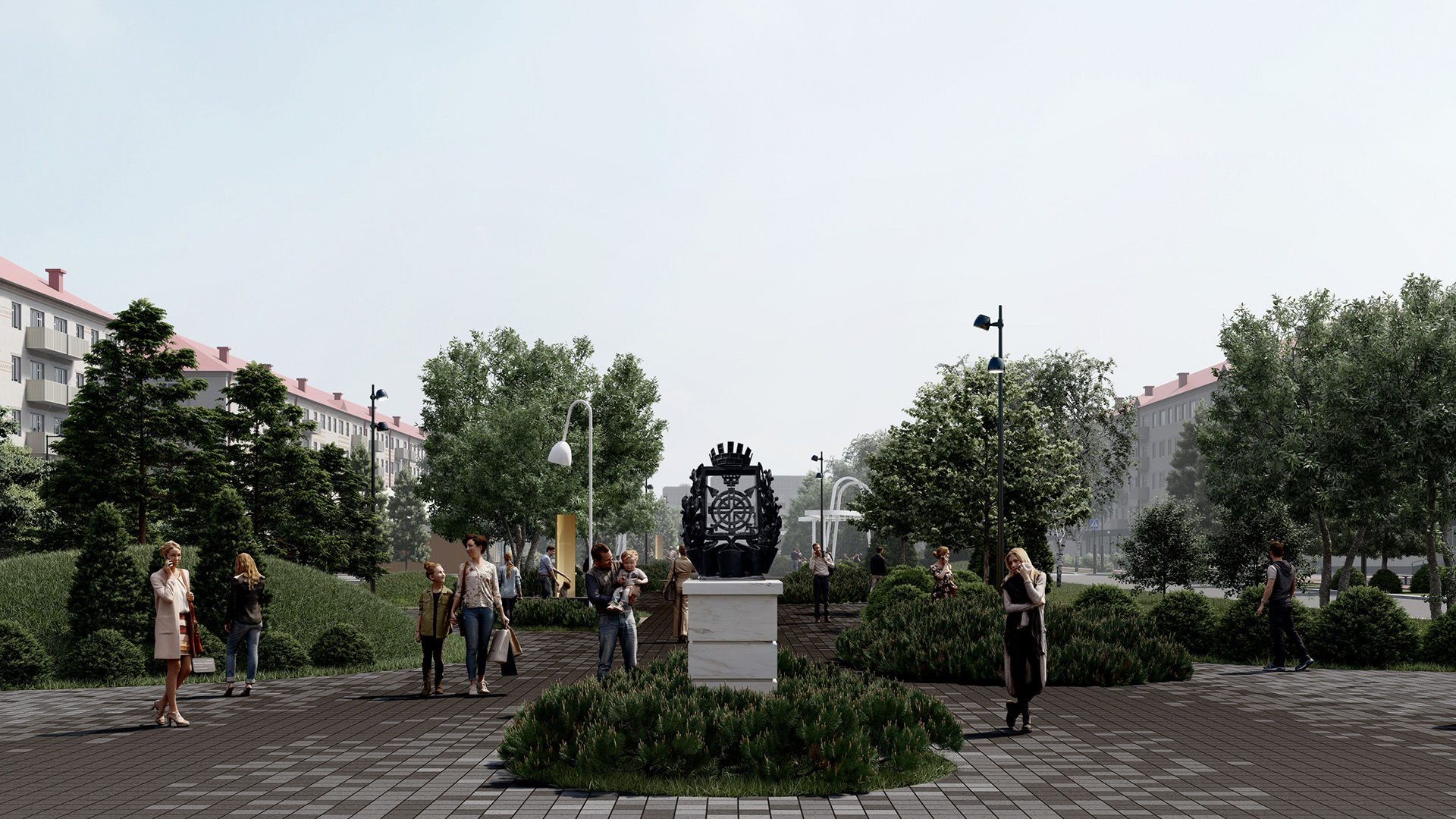 Zavodoukovsk 中央广场改造丨俄罗斯丨Project Bureau M4-22