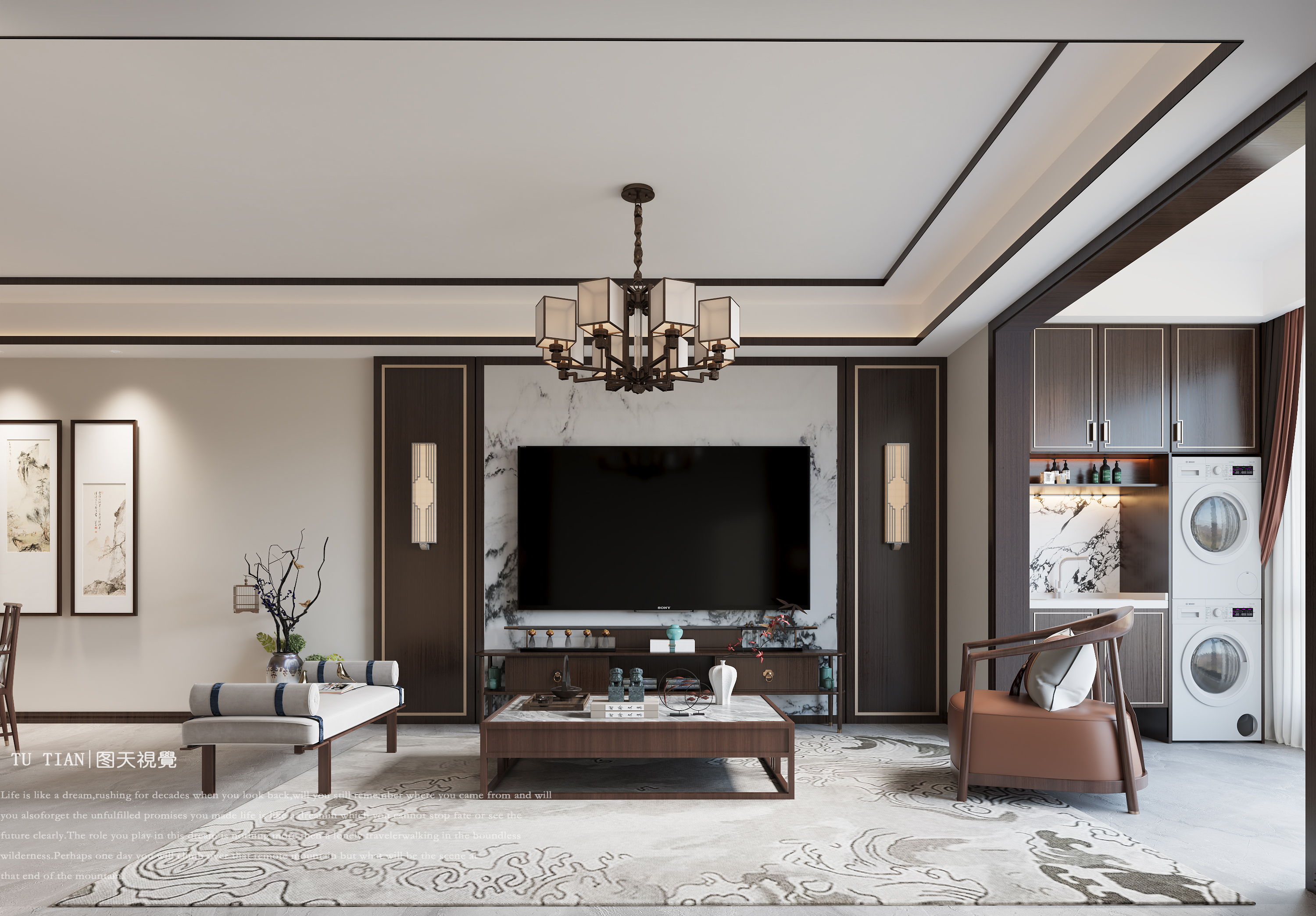 新中式风格 ~ 木韵东方 诗意归家-1