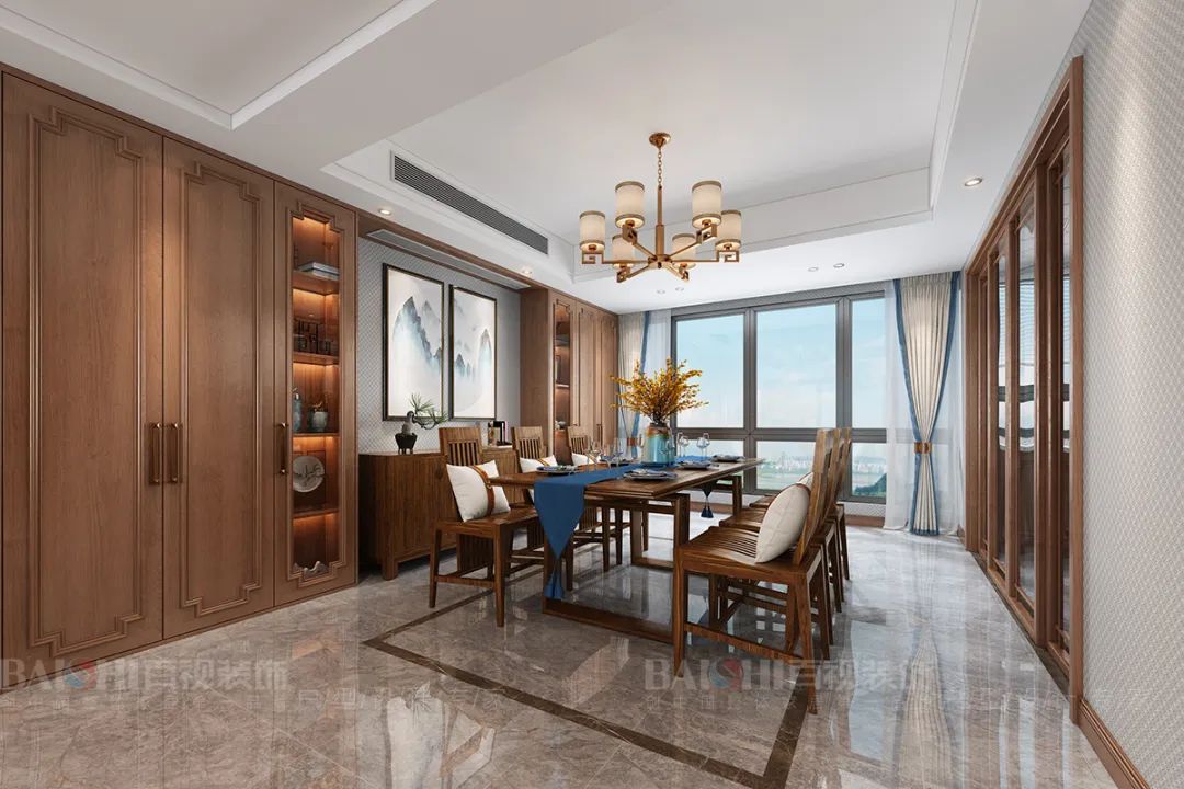 新中式风格设计案例赏析 | 东方美学与现代元素的完美融合-70