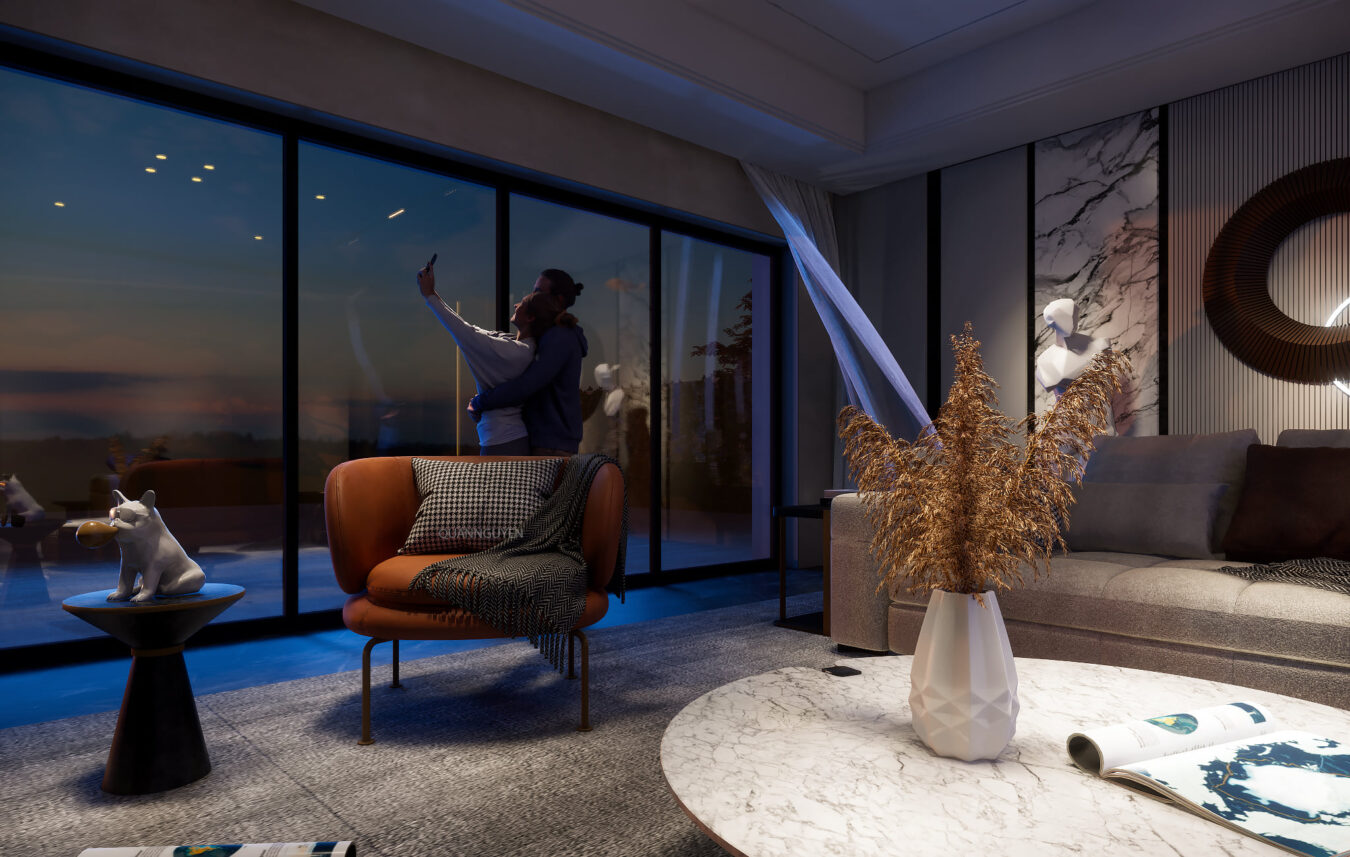 Sketchup客厅室内模型丨Quan-3