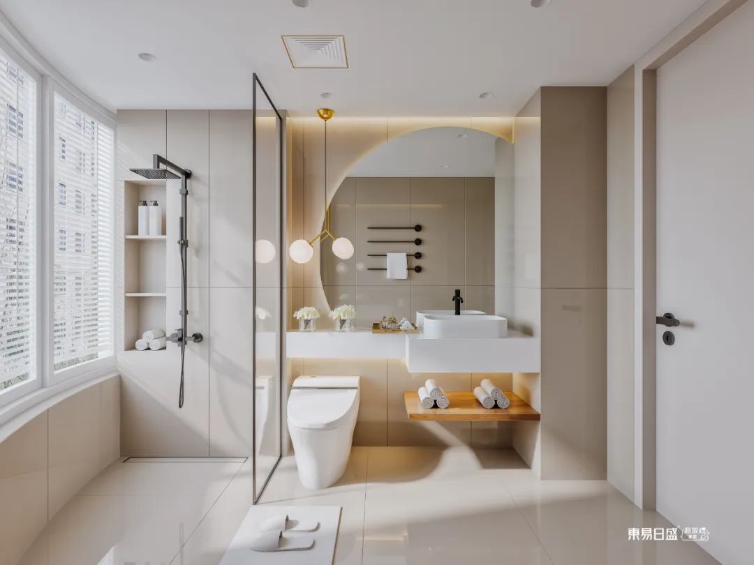 时尚软装+温馨配色，打造200m²现代美居-51