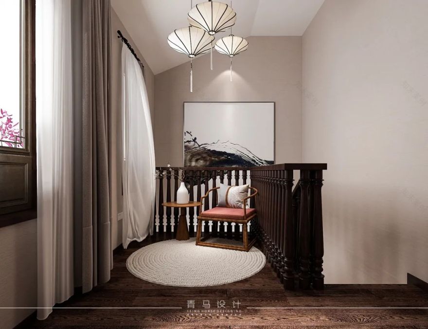 融创桃源府新中式别墅设计丨青马别墅空间设计-59