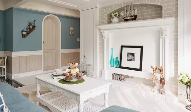 86㎡美式田园小三居 一家四口乐享童话生活-4