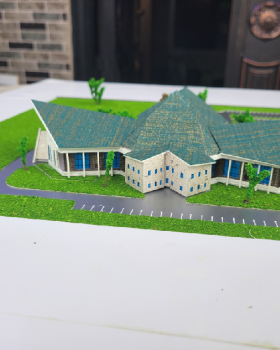 ecumenical center design modeled by regartmodels