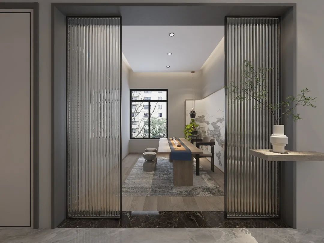 150㎡现代风，丝绒地毯×大理石地砖，擦出高级火花-48