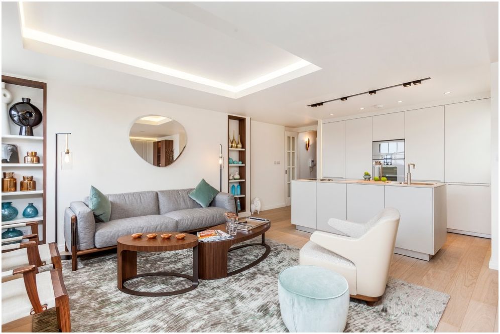 20平米厨房工作室与客厅一体化设计-78