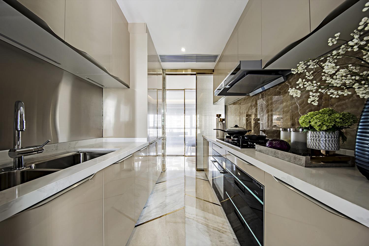 "SH 中国豪华住宅 Show Flat A | 木质与玻璃的完美结合"-4