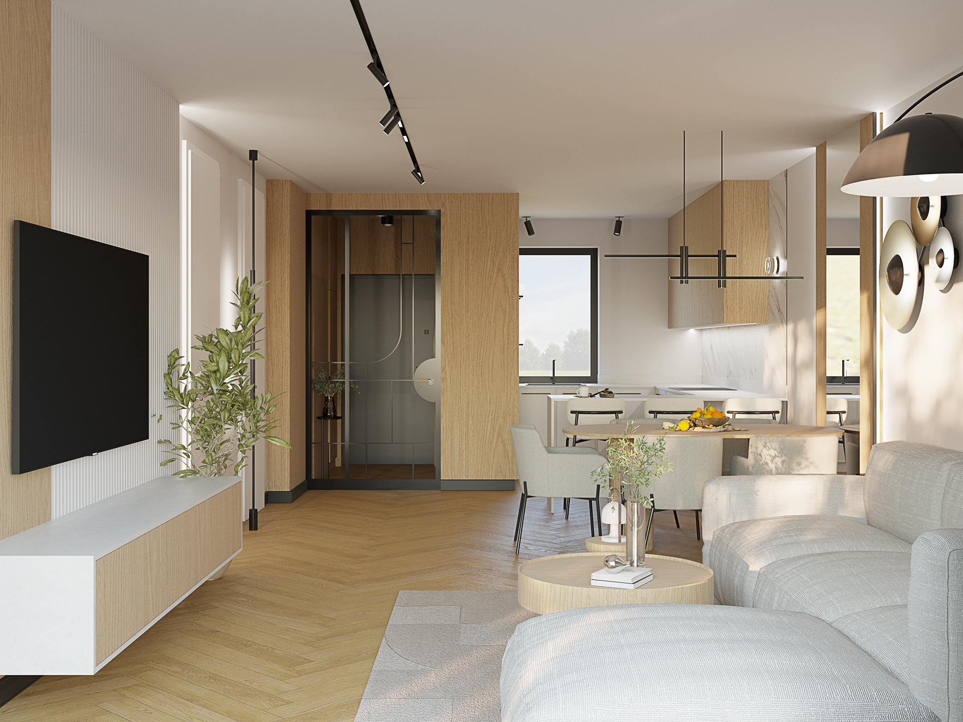 Modern, warm oasis.-2