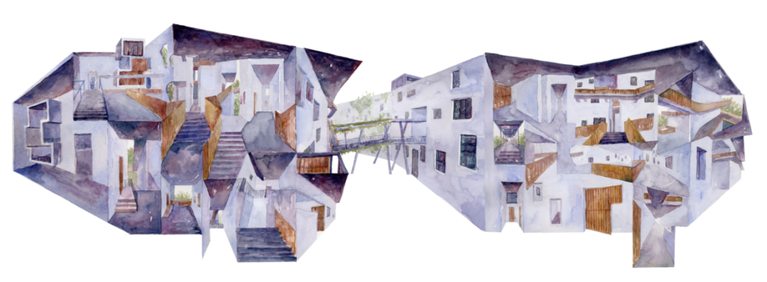 国美学妹的优秀毕设！从电影《东京物语》和象山校园建筑群的调研出发！“电影建筑学转译重构+蒙太奇尝试”，重构空间的2.5维！-60