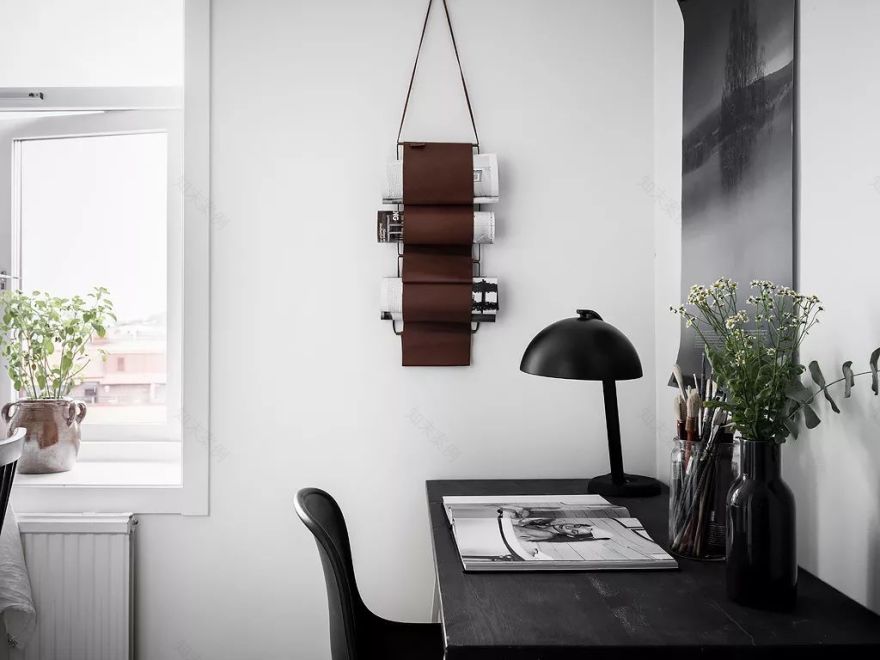 瑞典 39㎡高级公寓,黑白简约大气设计-19