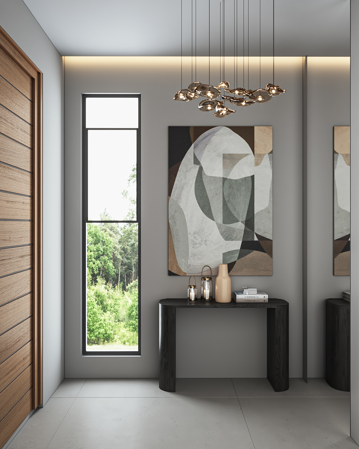 Luminous Contemporary chalet interior-10
