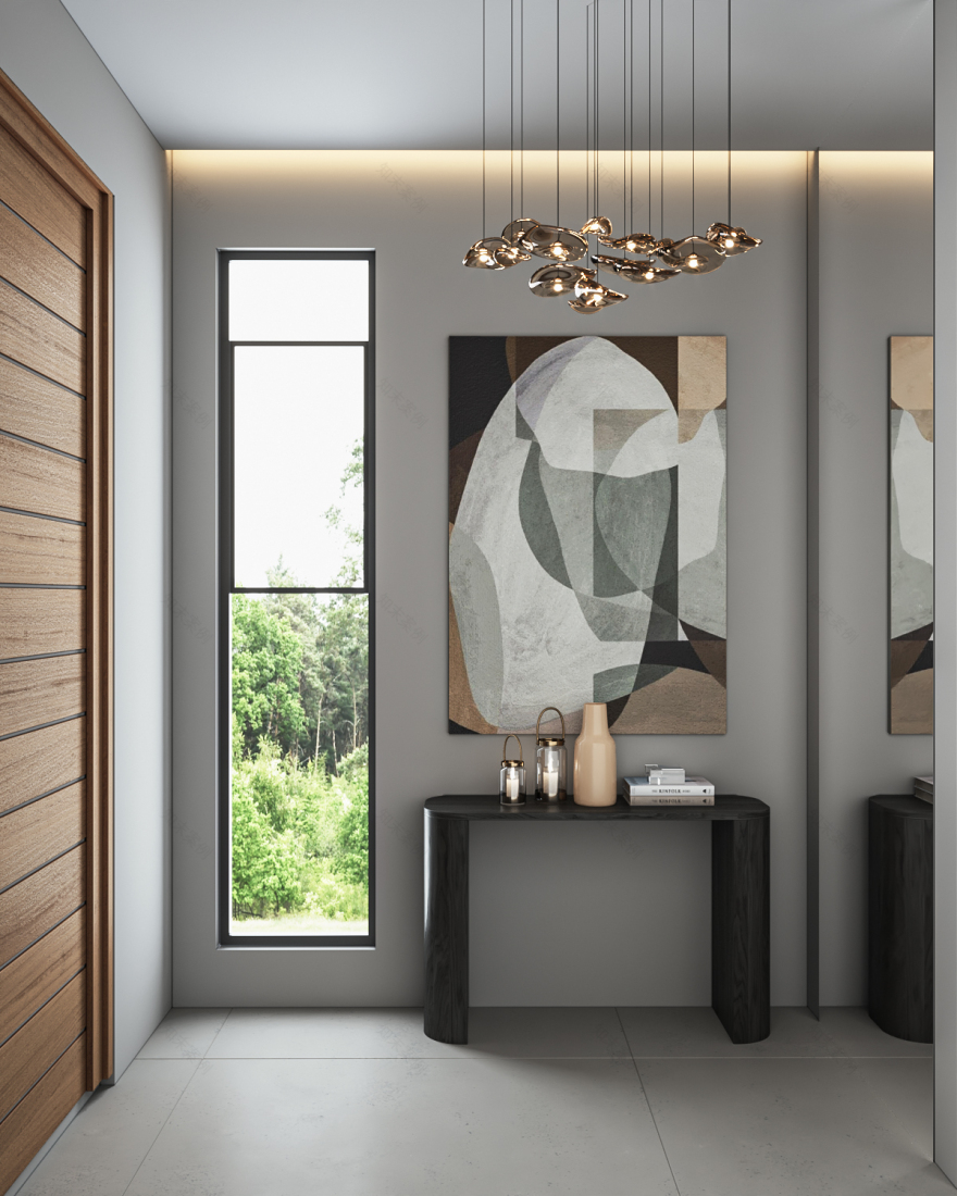 Luminous Contemporary chalet interior-10