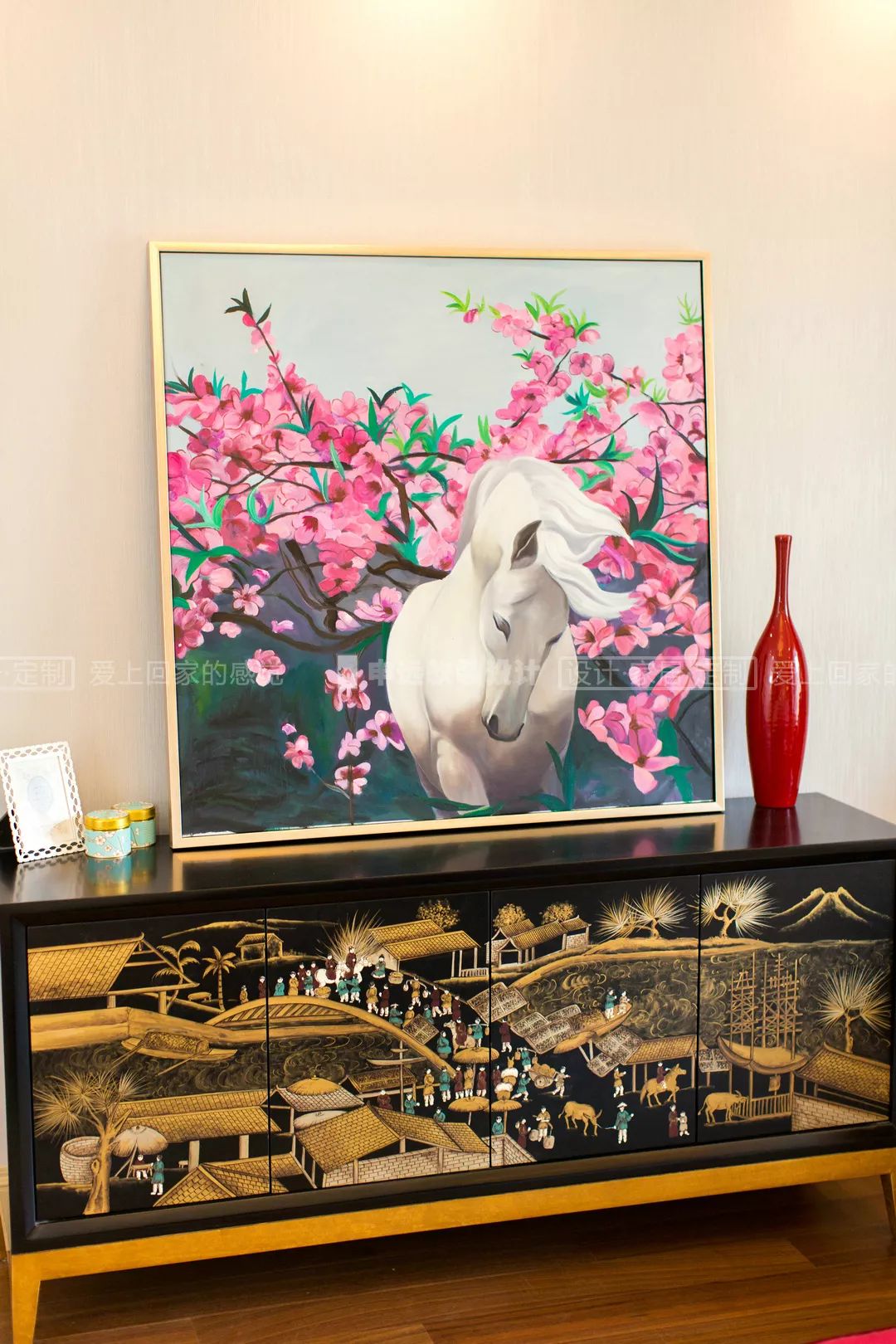 【申远软装百套实景案例】海域观园 380㎡ 法式-23