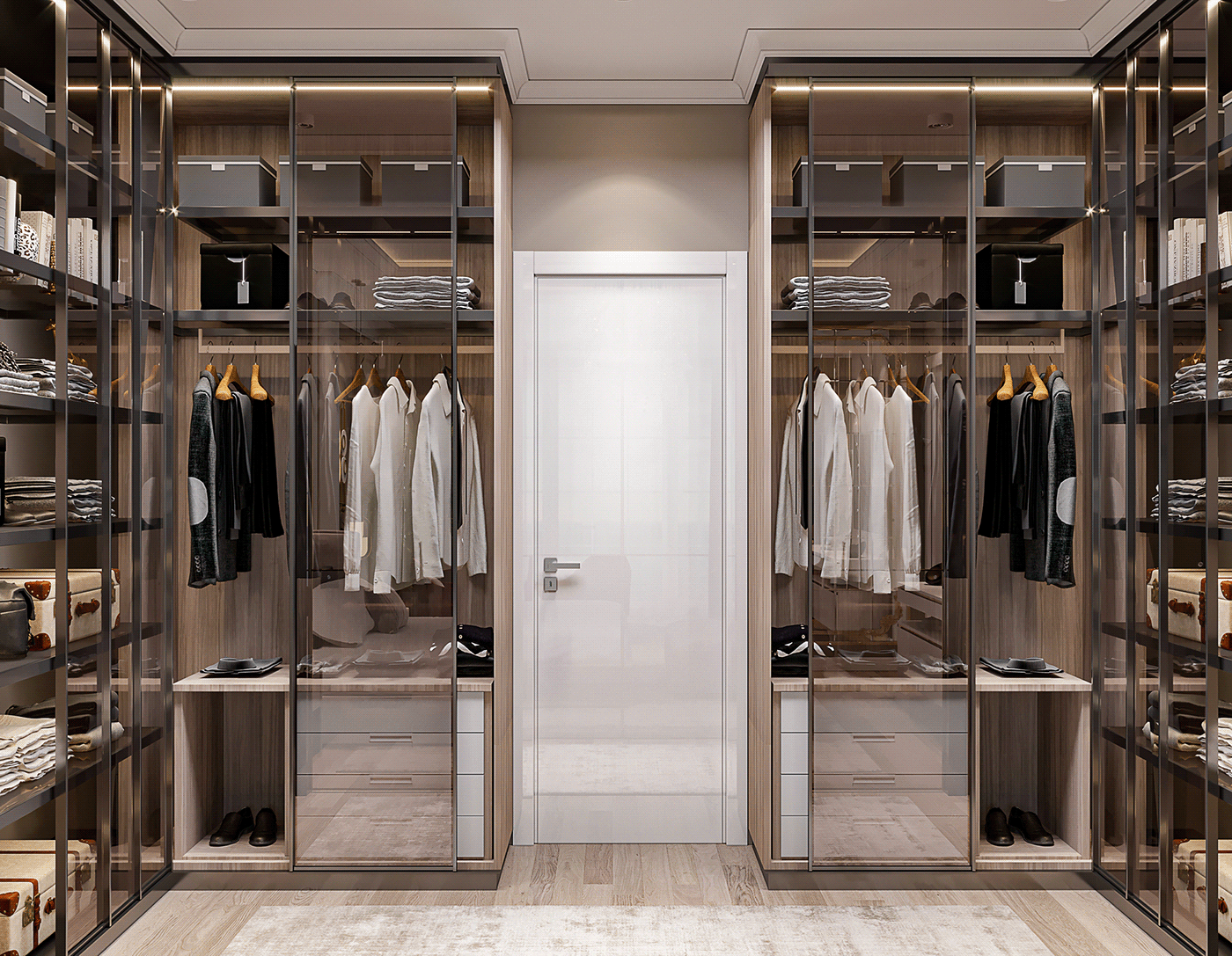 Luxury bedroom, Master bedroom, Wardrobe-6