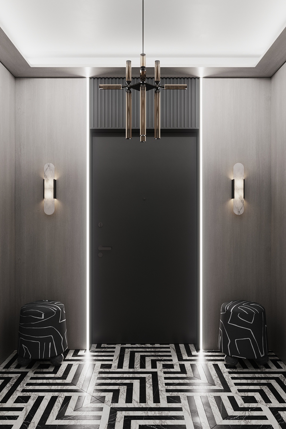 莫斯科河滨公园 88 平室内设计丨俄罗斯莫斯科丨Quadro Room-16