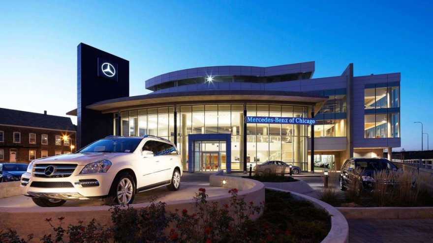 芝加哥 Fletcher Jones 奔驰旗舰店——绿色环保的汽车展示空间-2