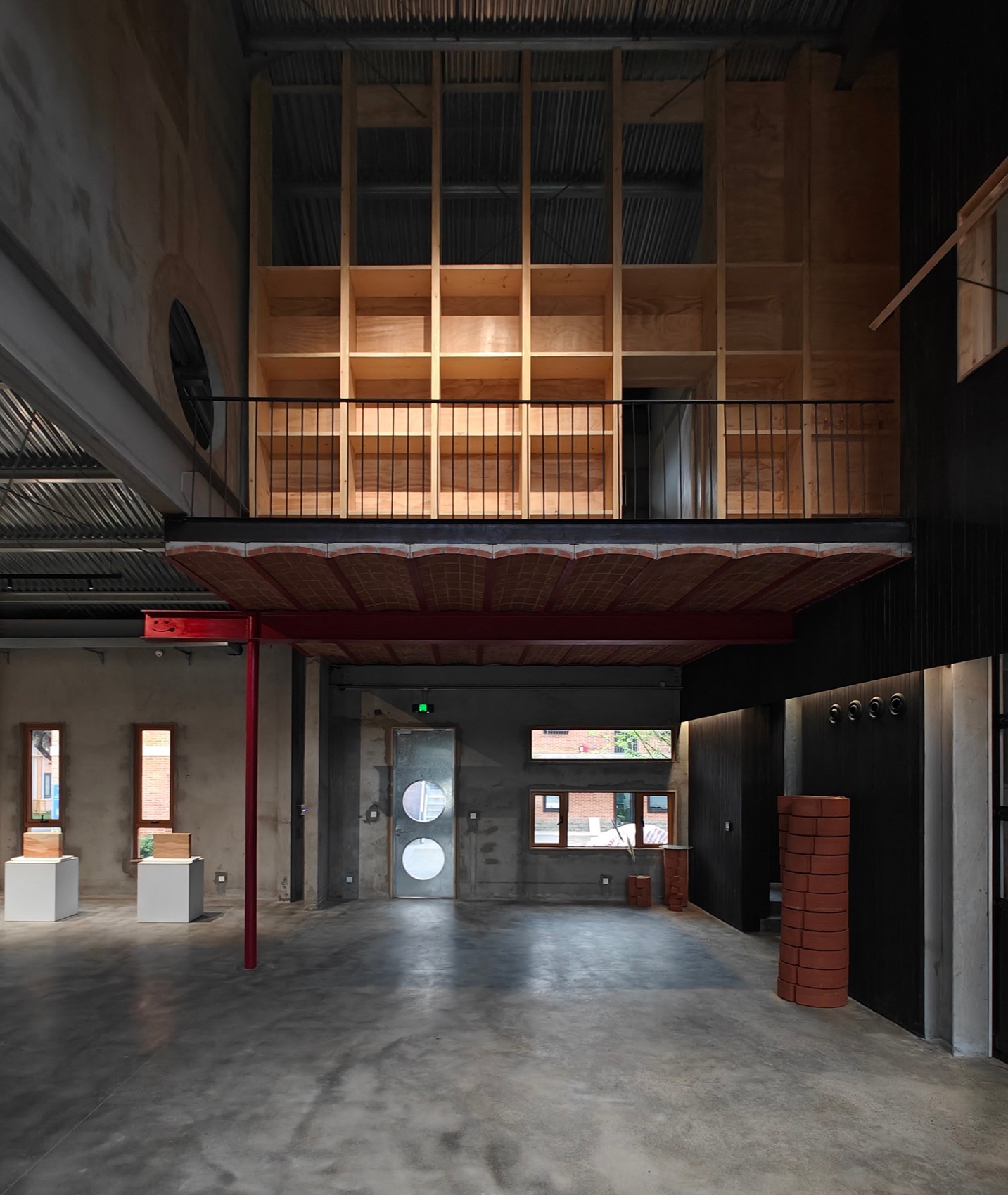 生土建筑与文化(西安)研究中心室内设计丨中国西安丨土上工作室-19