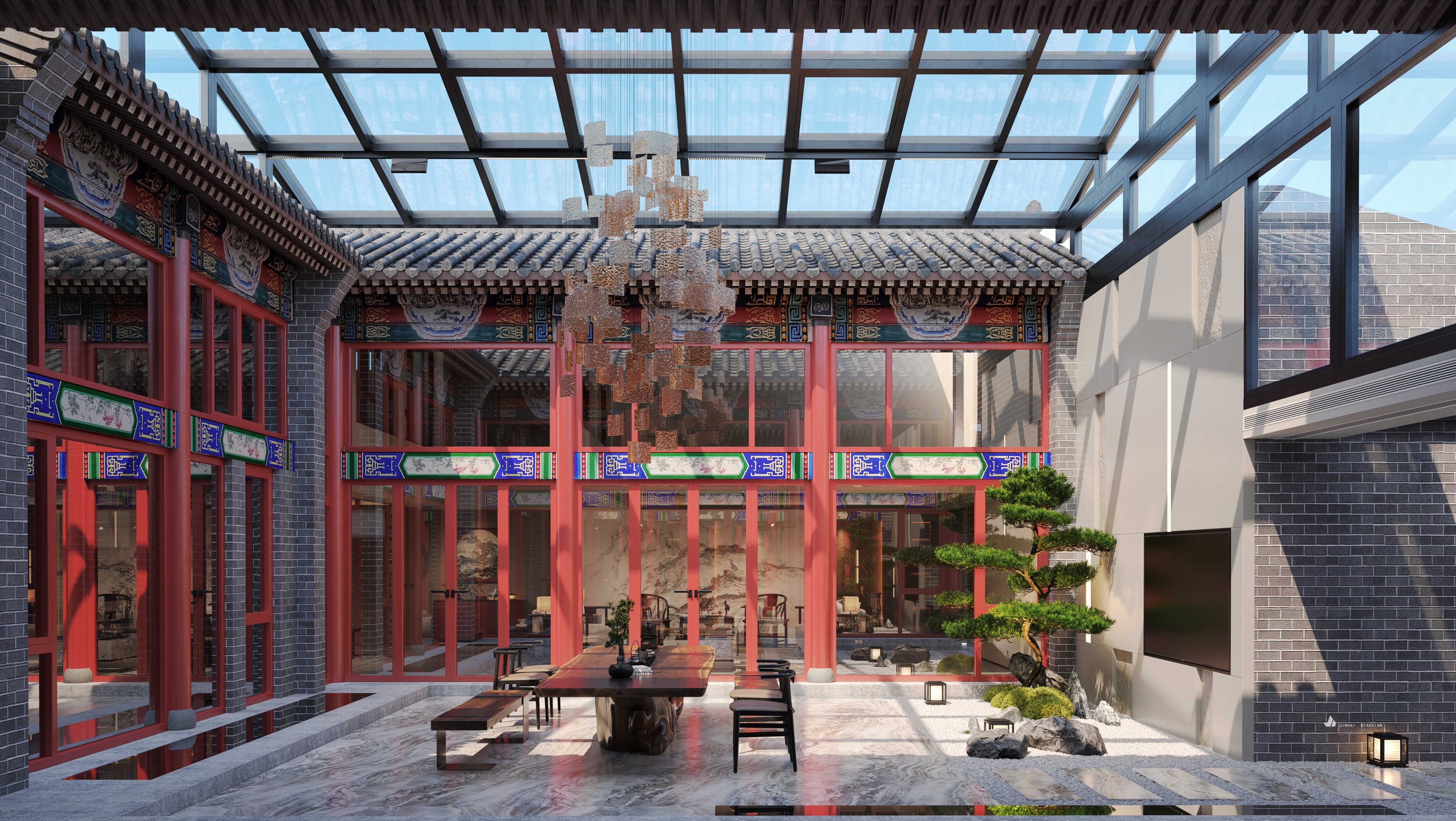 四合院 简中宋式风格-37