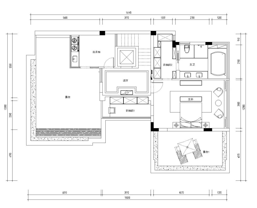 三代同堂共享天伦,550㎡现代中式别墅设计-22