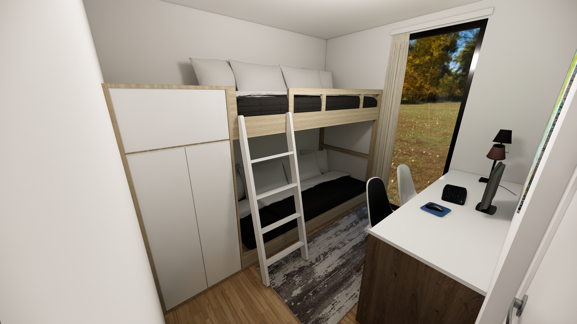 Combo K2 现代 2 层集装箱房-26