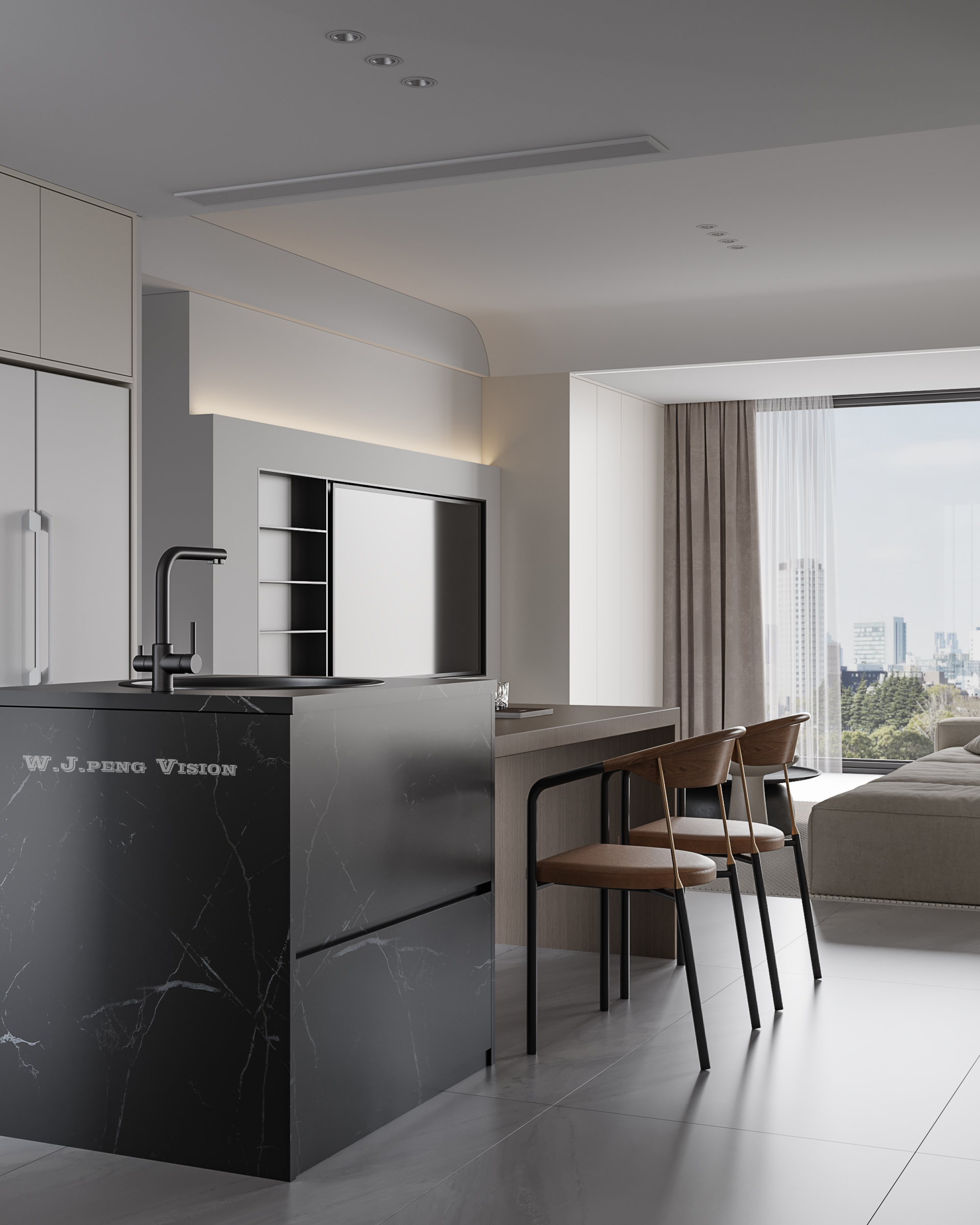 现代极简风室内设计-7