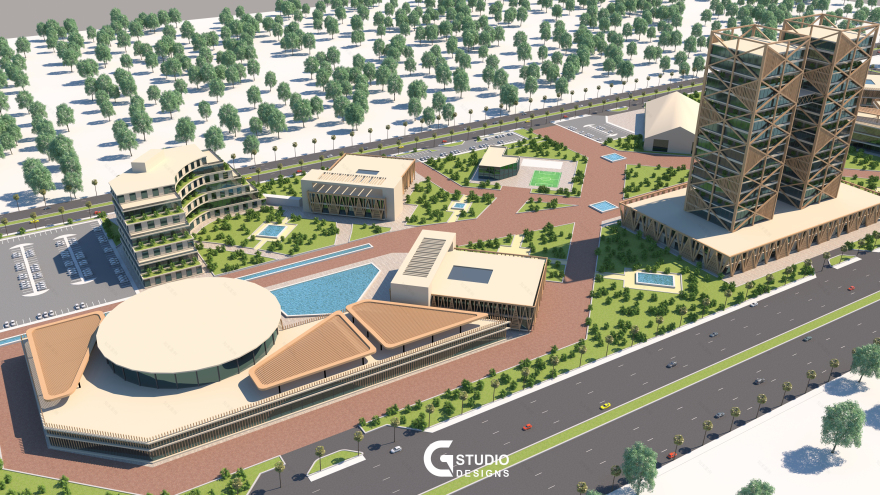 Business Center 3D 可视化设计丨埃及丨PSG Studio Designs-10