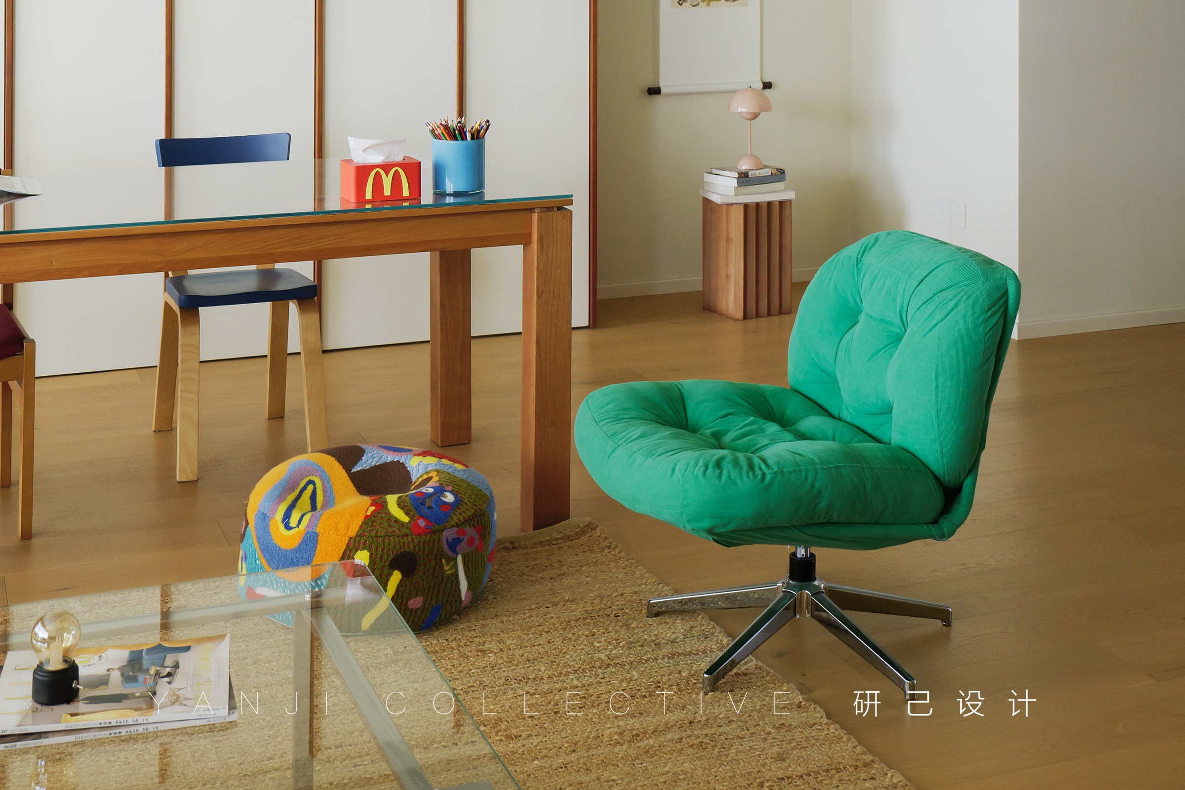 150㎡柚木色的中古家丨中国芜湖丨研己设计-9