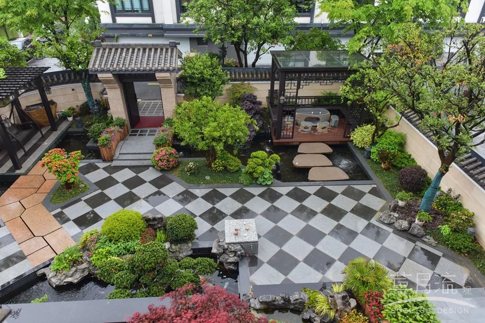 江南美农庭院丨草月流景观设计-8