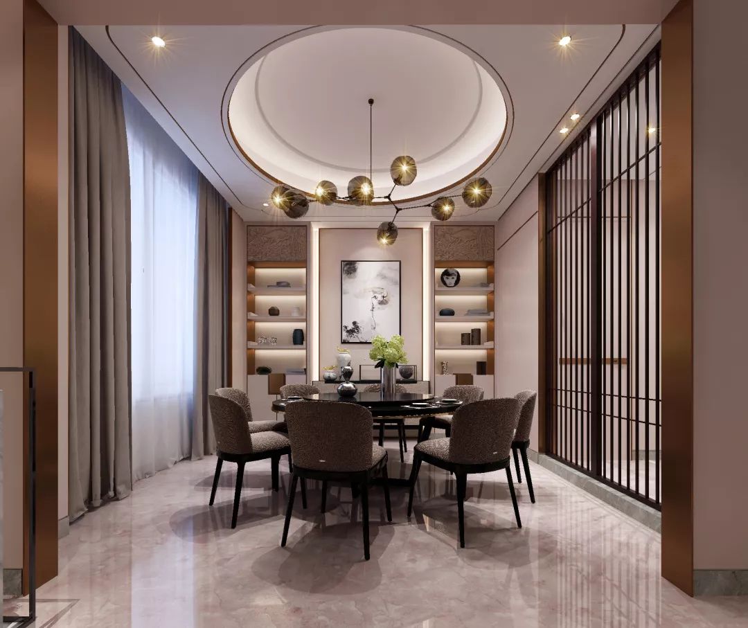 合肥政务区 740㎡新中式别墅设计,打造优雅私宅环境-34