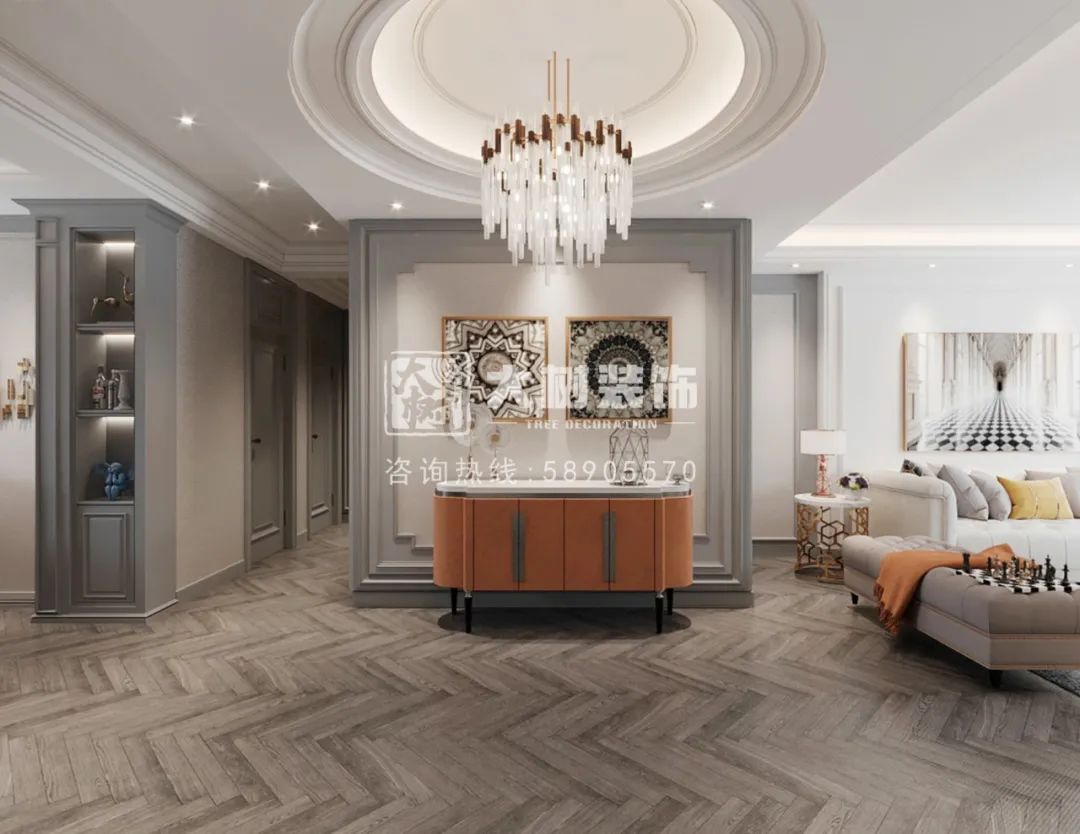 哈尔滨钻石湾 111㎡美式风格装修,温馨舒适打造浪漫家居-21