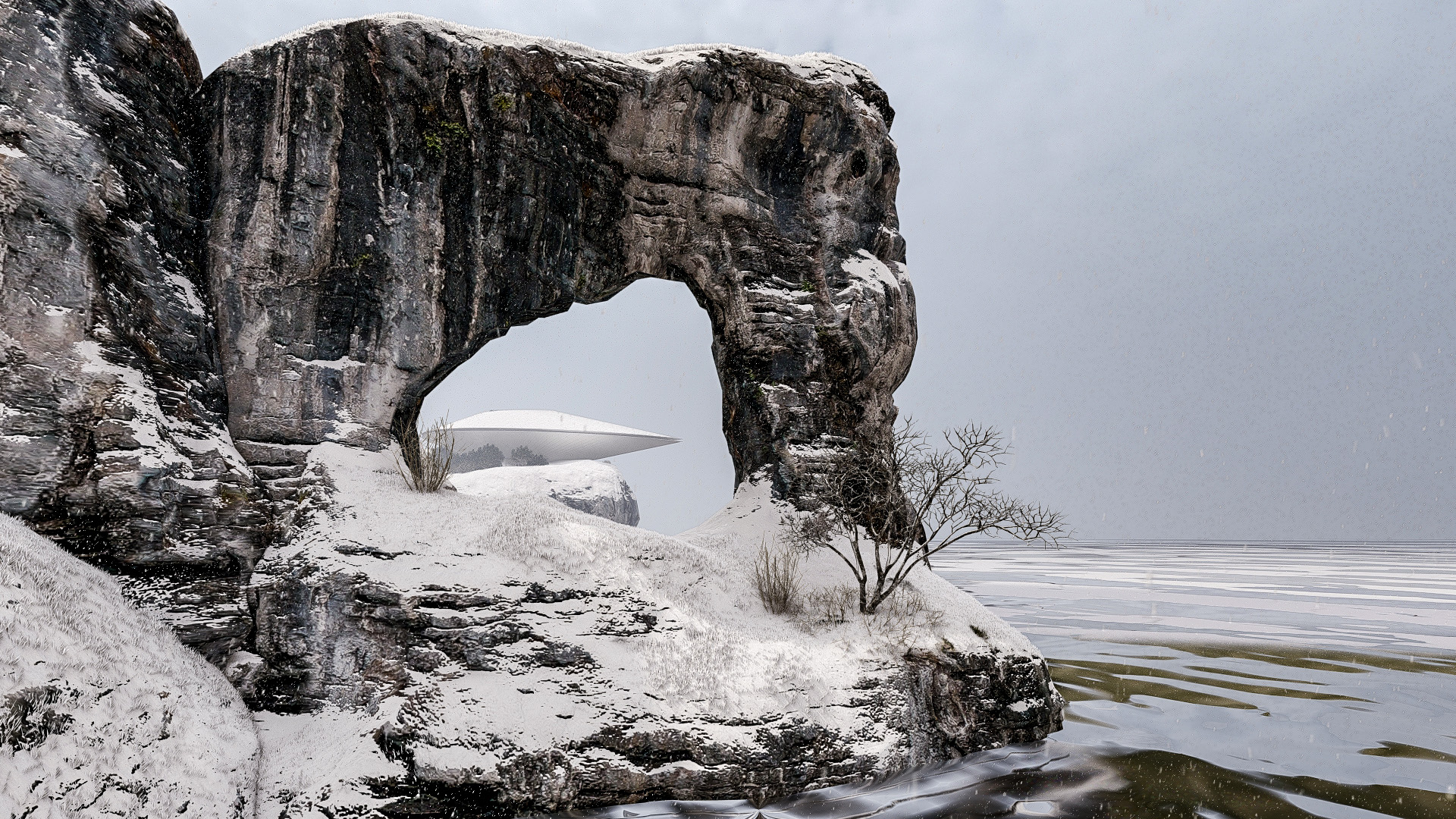 LUMION 10 概念建筑 | 海礁上的千年隼博物馆-7