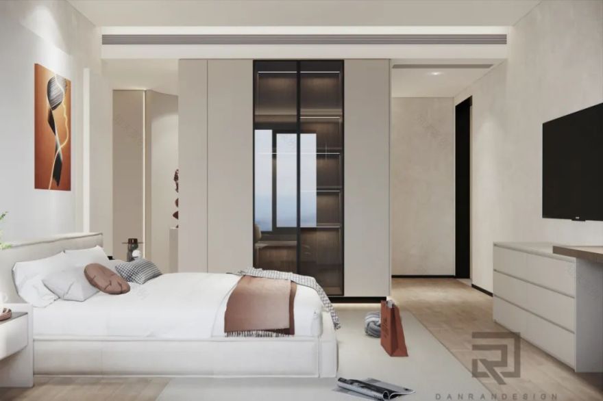 嘉陵江天 · 220㎡天际大平层的阔景设计与生活品味丨中国渝北丨澹然团队,橙色软装-47